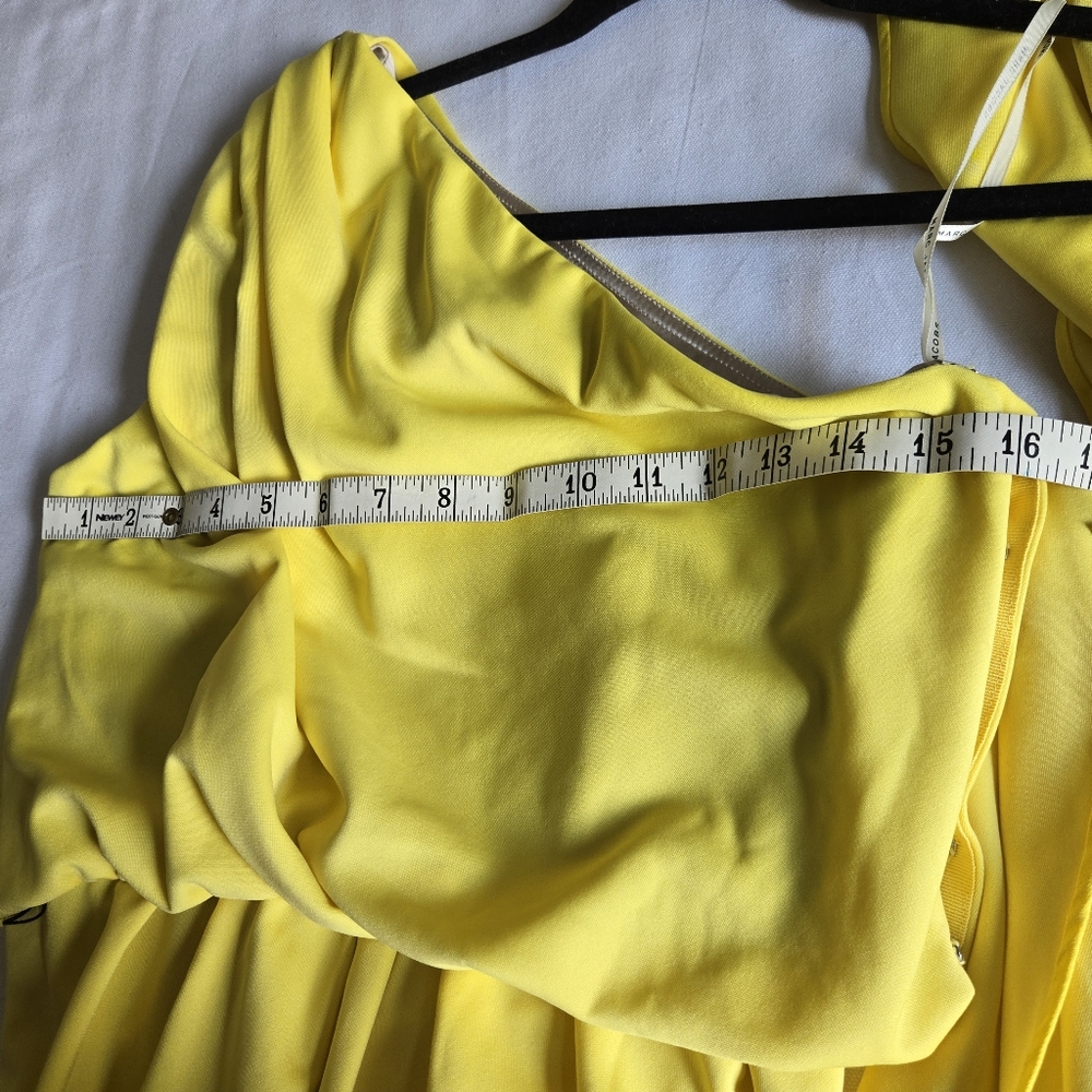 MARC JACOBS RUNWAY I NWT US 4 One Shoulder Gown I canary yellow - Picture 12 of 14